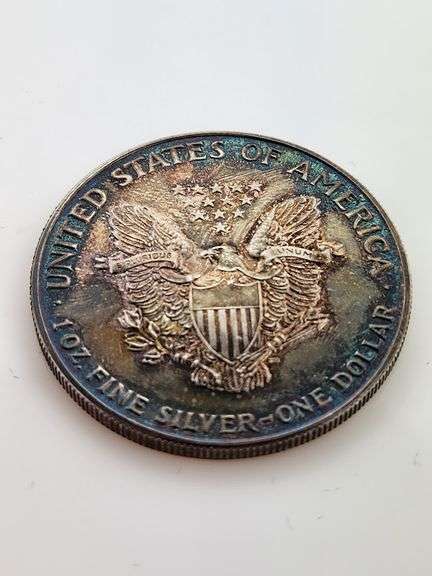 1992 Toned American Silver Eagle