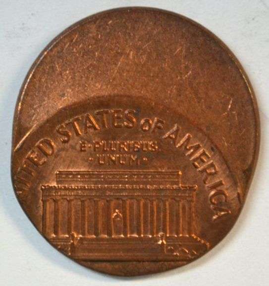 Gem BU 50% Off-Center 1971-D Lincoln Cent Error