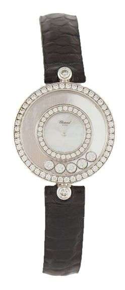 Chopard Happy Diamonds 4097/1, 24MM, Diamond Bezel, 18K Ladies Watch