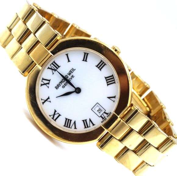 Raymond Weil gold tone Roman numeral watch