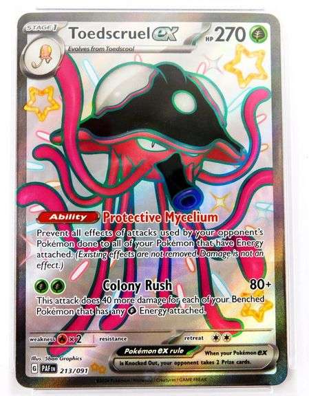 Pokémon 2024 Toedscruel Shiny Ultra Rare Card, 9 Mint