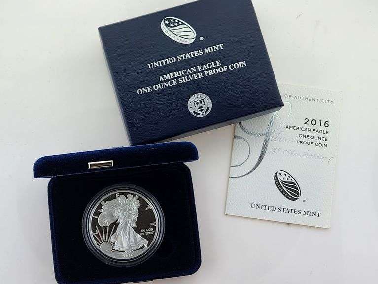 2016-W Proof American Silver Eagle, OGP