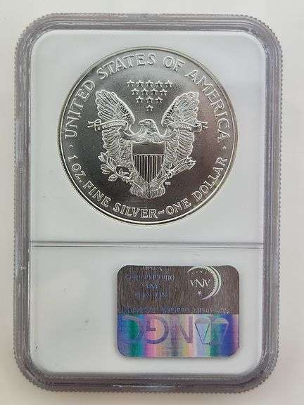 1995 American Silver Eagle, NGC MS69