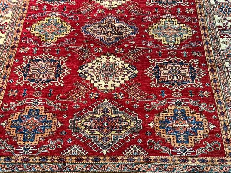 Magnificent Super Kazak Rug 7.9x9.9