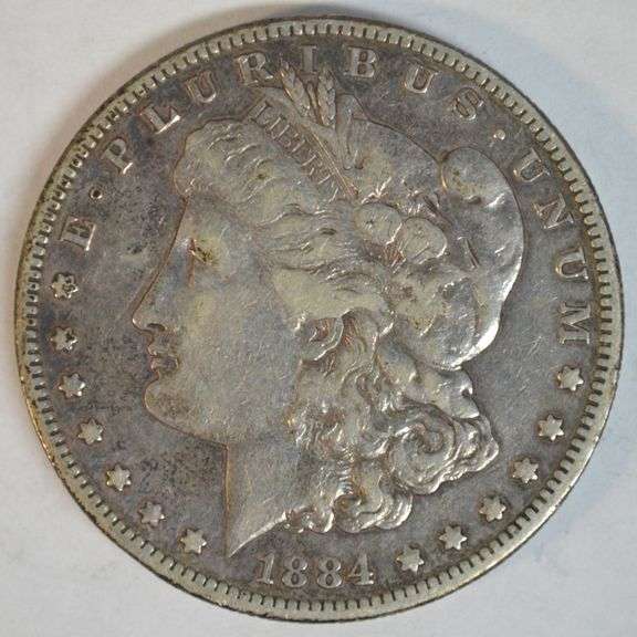Sharp scarce 1884-S Morgan Silver Dollar in XF