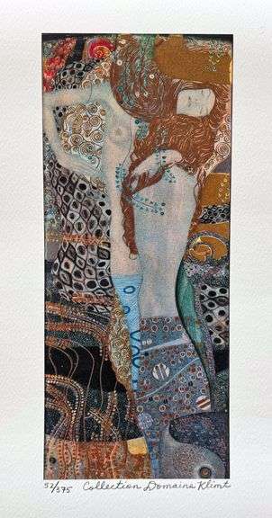 Collectible Limited Edition Gustav Klimt, Water Serpent