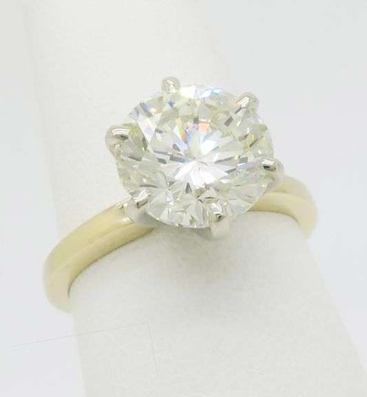 Classic 4+ Carat GIA Earth Mined Diamond Ring