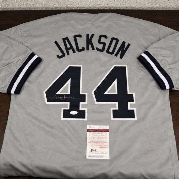 Reggie Jackson Autographed New York Baseball Jersey