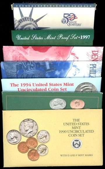 6 Different Proof & Mint Sets from the 1990s
