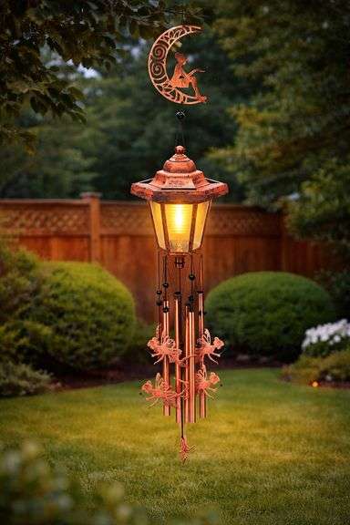 Solar Moon Fairy Wind Chime with Light
