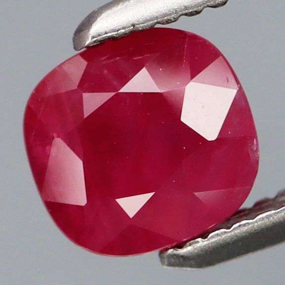 Untreated! Prime red! 1.06ct Winza Ruby! It's a cushion cut solitaire!
