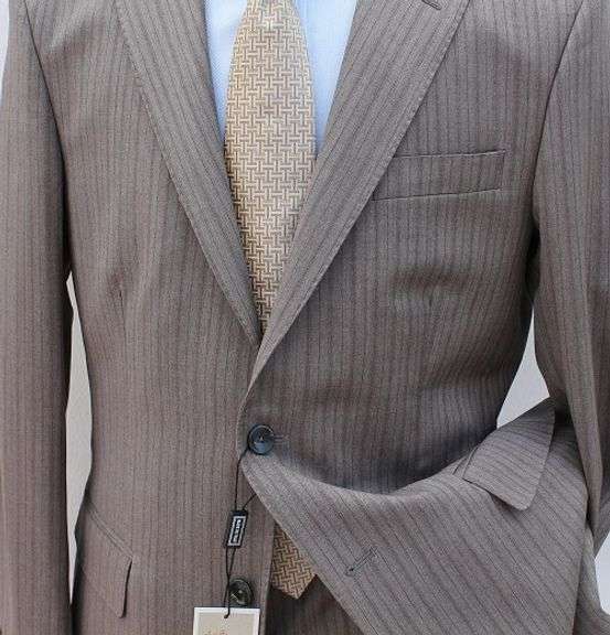 Stylish Shadow Stripe Slim Fit Suit By Galante