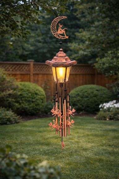 Solar Moon Fairy Wind Chime with Light