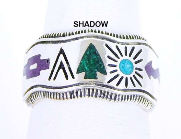 Carolyn Pollack Sterling Ring with Inlaid Gemstones, 5.5