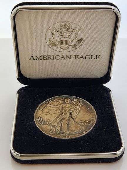 1992 Toned American Silver Eagle