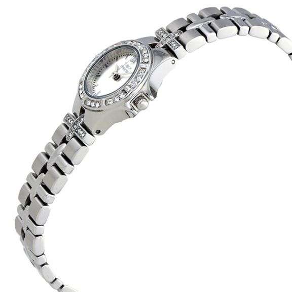 Invicta Wildflower Women’s Crystal Stainless Steel Watch – Silver Dial