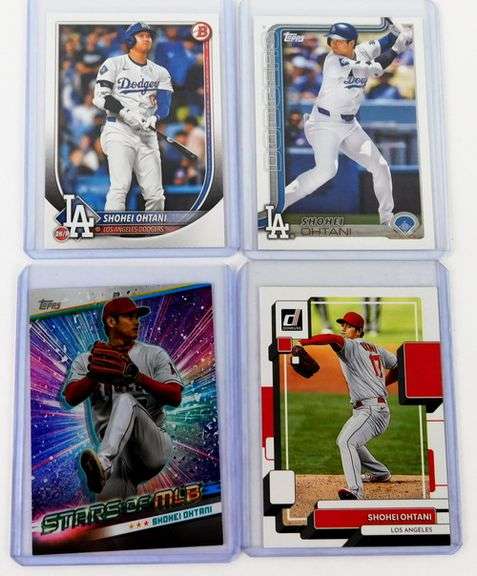 4 Shohei Ohtani Baseball Cards
