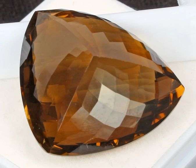 Massive! 58.24ct deep honey Quartz! Untreated!