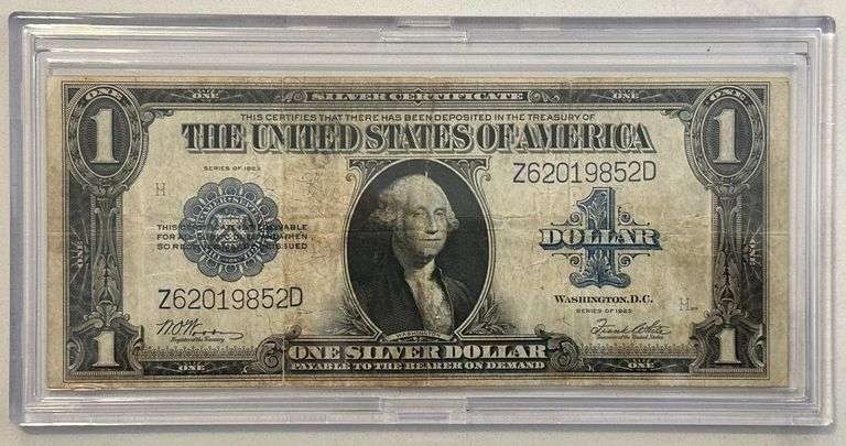 1923 $1 Silver Certificate Funnyback Large Size Note Circulated U.S. Currency