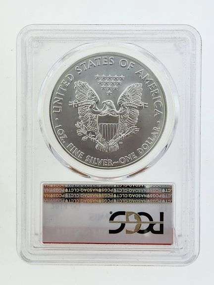 2014-(S) American Silver Eagle, PCGS MS69 "Milkspots"