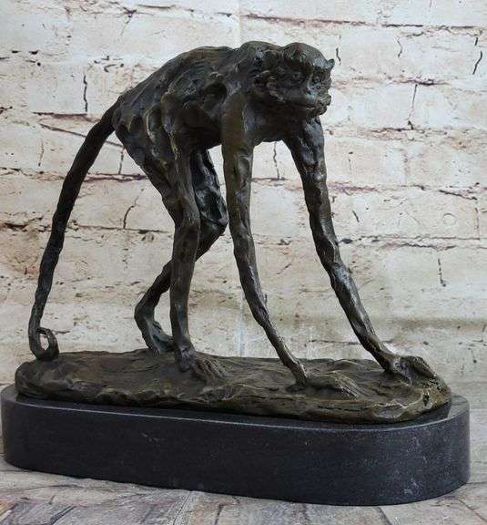 Monkey Animal Bronze Sculpture