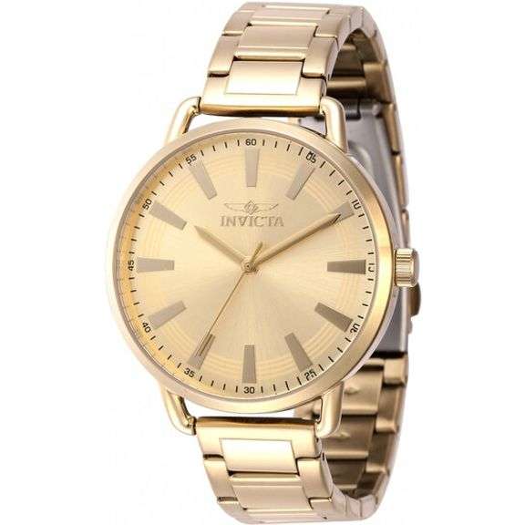 Invicta Wildflower Women's Gold-Tone Stainless Steel Watch – Gold Dial