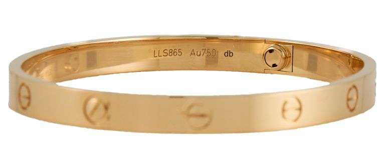 Cartier Love Classic Model Bangle Bracelet in 18K
