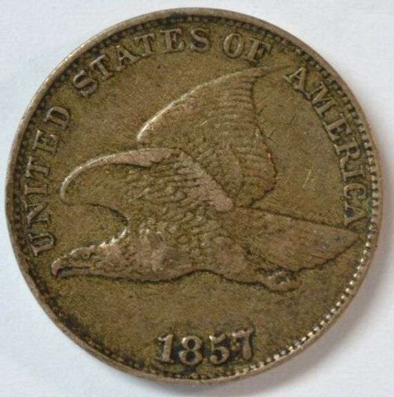 Sharp XF 1857 Flying Eagle Cent. Reverse marks