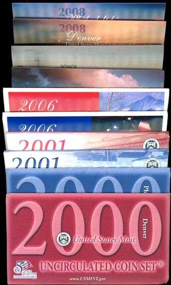 5 Different US Mint Sets from the 2000s