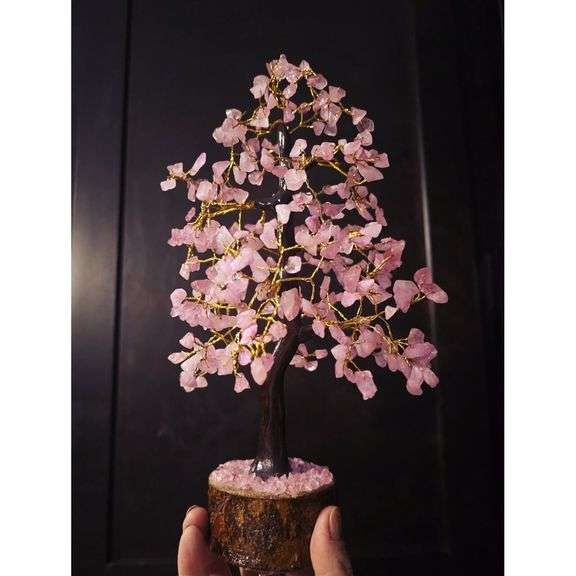 Rose Quartz Crystal Tree of Life