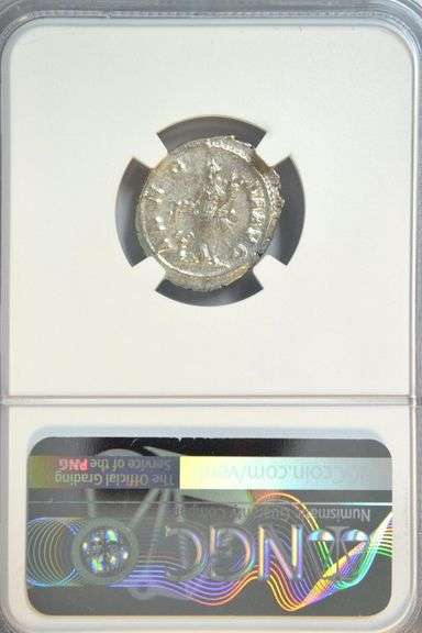Roman Silver Denarius of Emperor Severus Alexander, 222-235 AD. NGC Choice VF