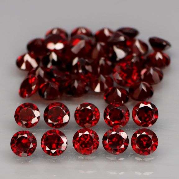 Jewelers special! 13.58ct set of 4mm pure Mozambique Garnets!