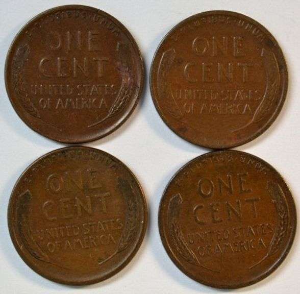 Nice Uncirculated 1916-D, 16-S, 17-D, & 17-S Lincoln Cents
