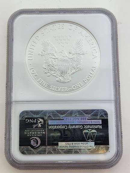 2008 American Silver Eagle, NGC MS69