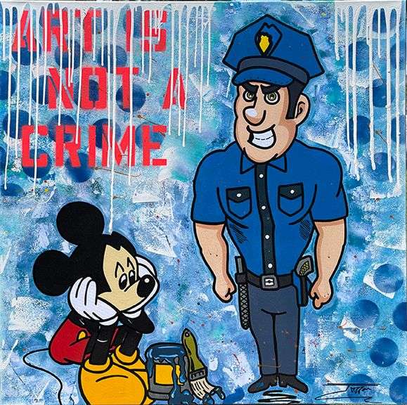 Dazzling Original by Jozza Jozza Art is not a Crime