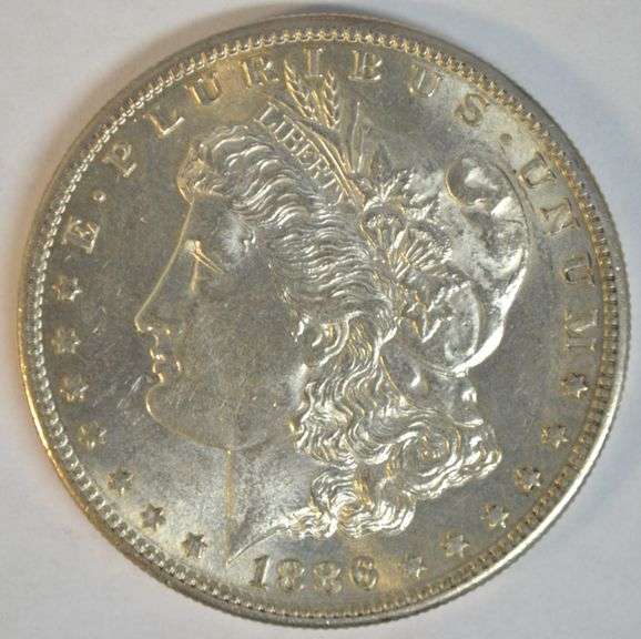 Real flashy Key Brilliant Uncirculated 1886-S Morgan Silver Dollar