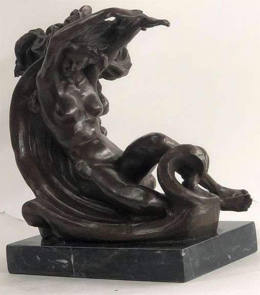 Venus on the Moon Bronze Sculpture