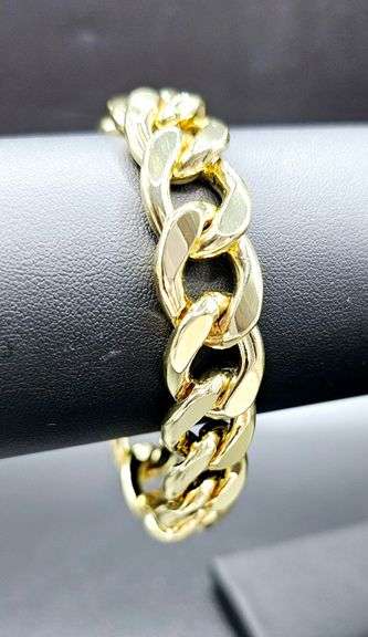 Gold Plate Curb Link Bracelet