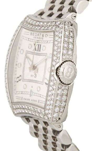 Bedat & Co. NO 3 314, 27.5 X 31MM, Diamond Bezel, Stainless Steel Ladies Watch