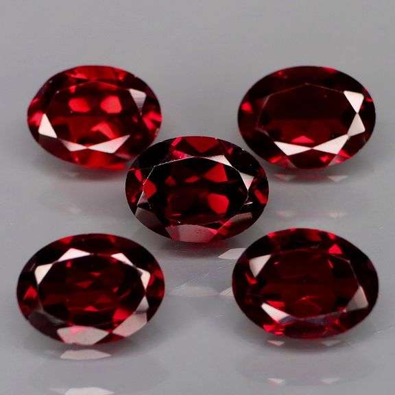 The depth of color in this 7.56ct Garnet collection is AMAZING!