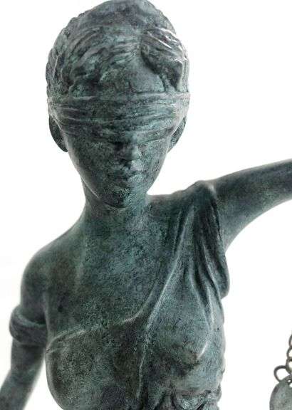 Blind Justice Bronze Sculpture
