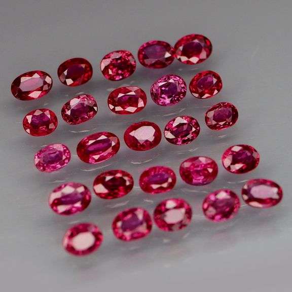 Superb 2.77ct violet red Ruby set -Untreated!!!