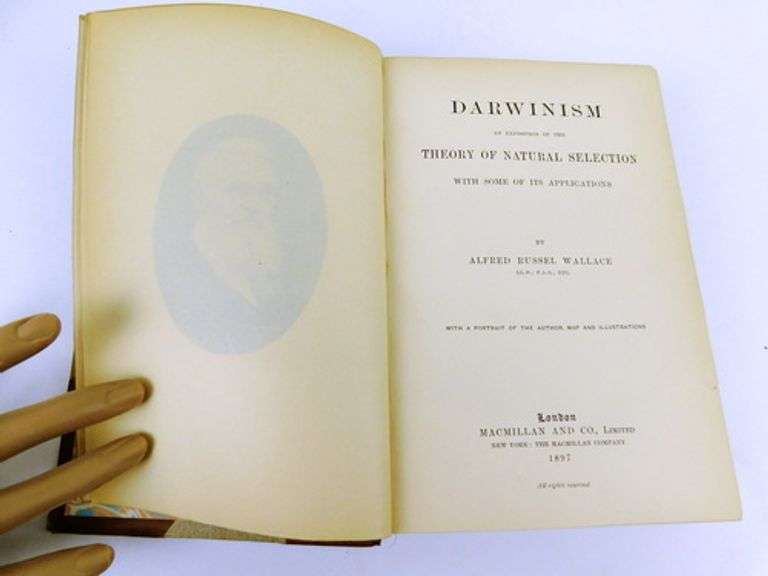1897 Darwinism Antique Book