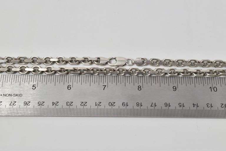 Sterling Silver Anchor Chain Necklace