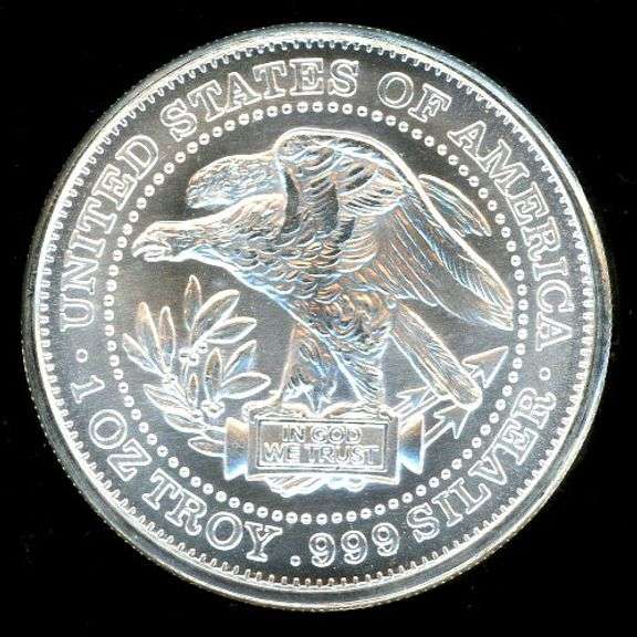 1 Troy Ounce .999 Silver Trade Round