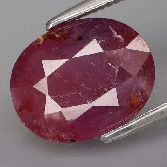 Stunning violet red 4.13ct UNTREATED Winza Ruby!