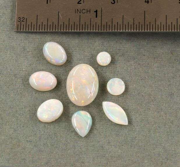Natural Opal Cabochons - Lot of 7