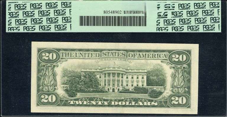 1985 $20 Federal Reserve Note Fr. 2075-F (Atlanta) FB Block