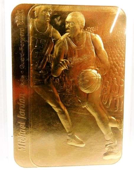 Michael Jordan 1986 23K Gold Basketball Card, 10 Gem-MT