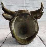 Male Bull Wall Mont Bronze Sculpture